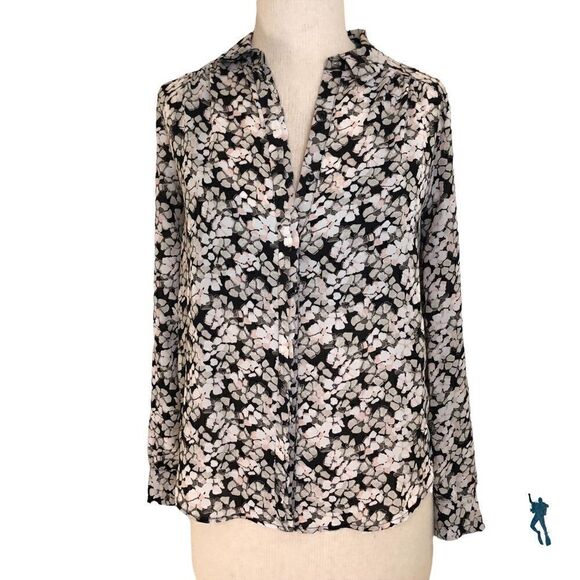 ELLE multi colored blouse.  SMALL - Picture 1 of 7